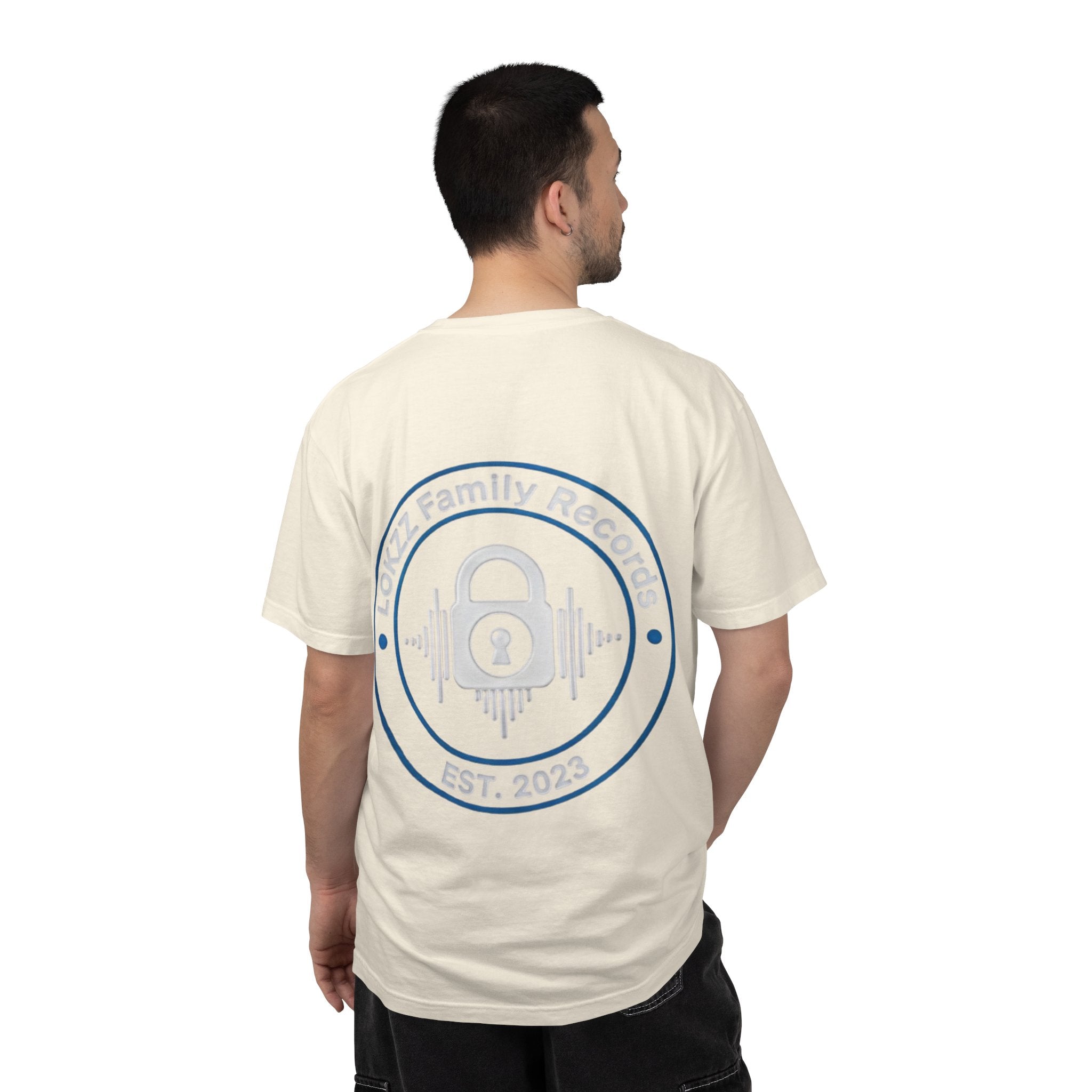 Record Label T-Shirt — "LOKKZ Family Records" Vintage Garment-Dyed Tee