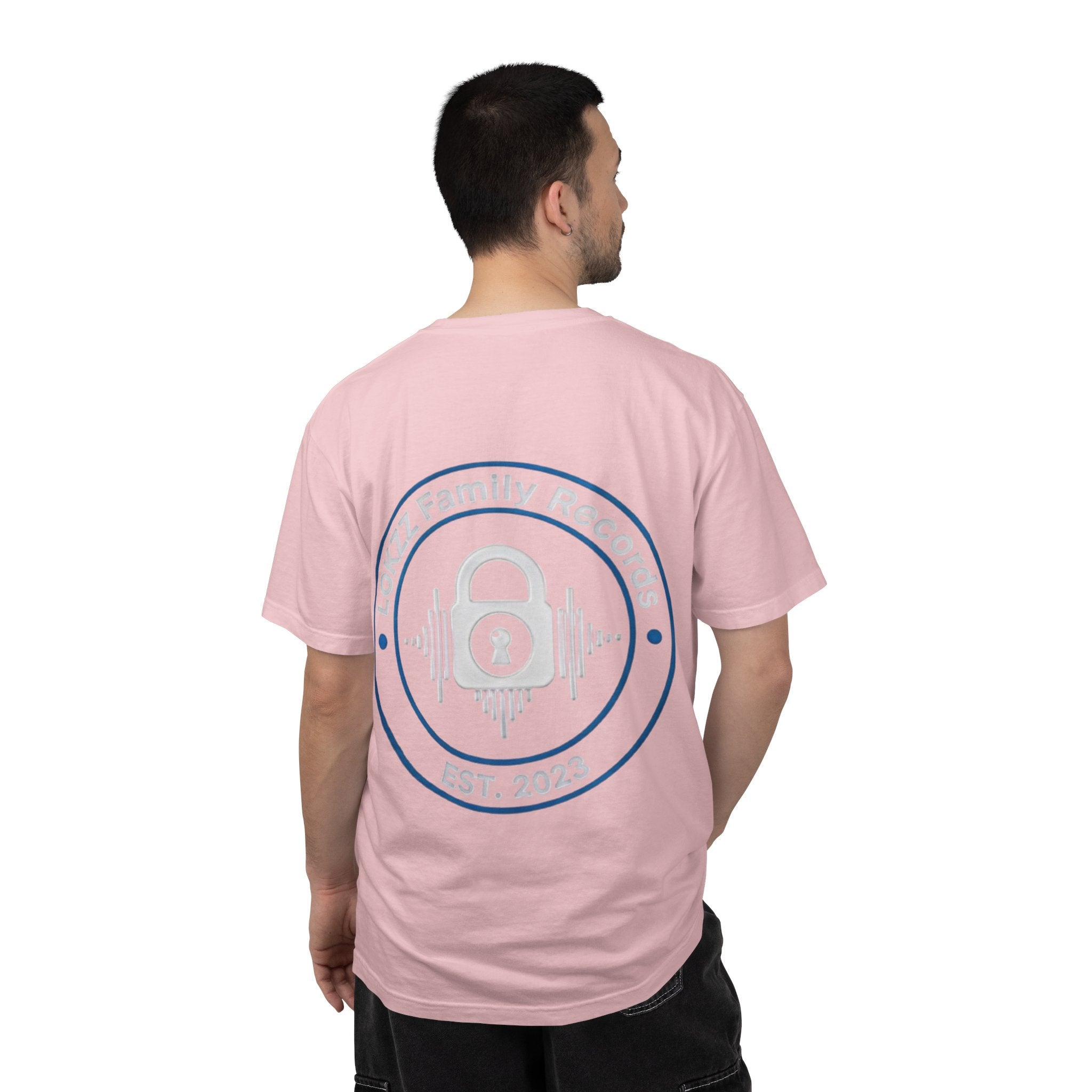 Record Label T-Shirt — "LOKKZ Family Records" Vintage Garment-Dyed Tee