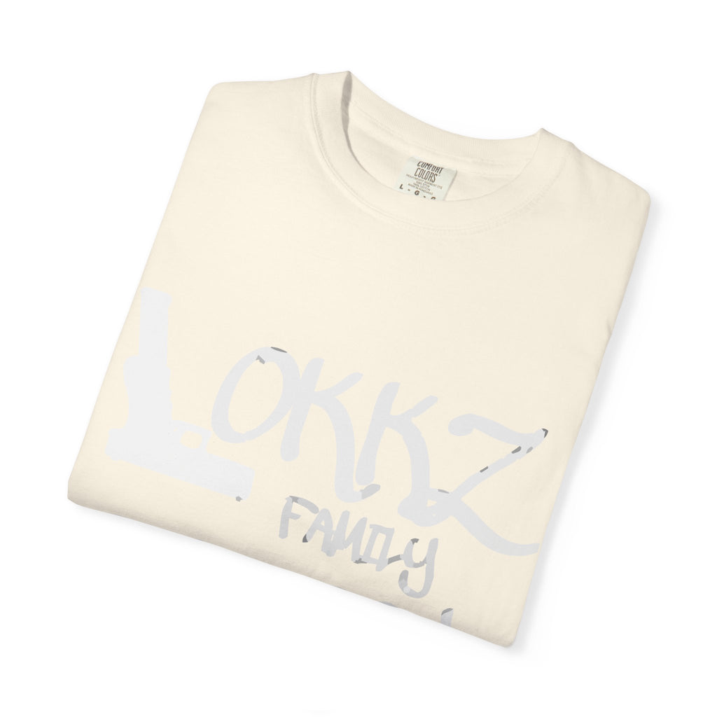 Record Label T-Shirt — "LOKKZ Family Records" Vintage Garment-Dyed Tee
