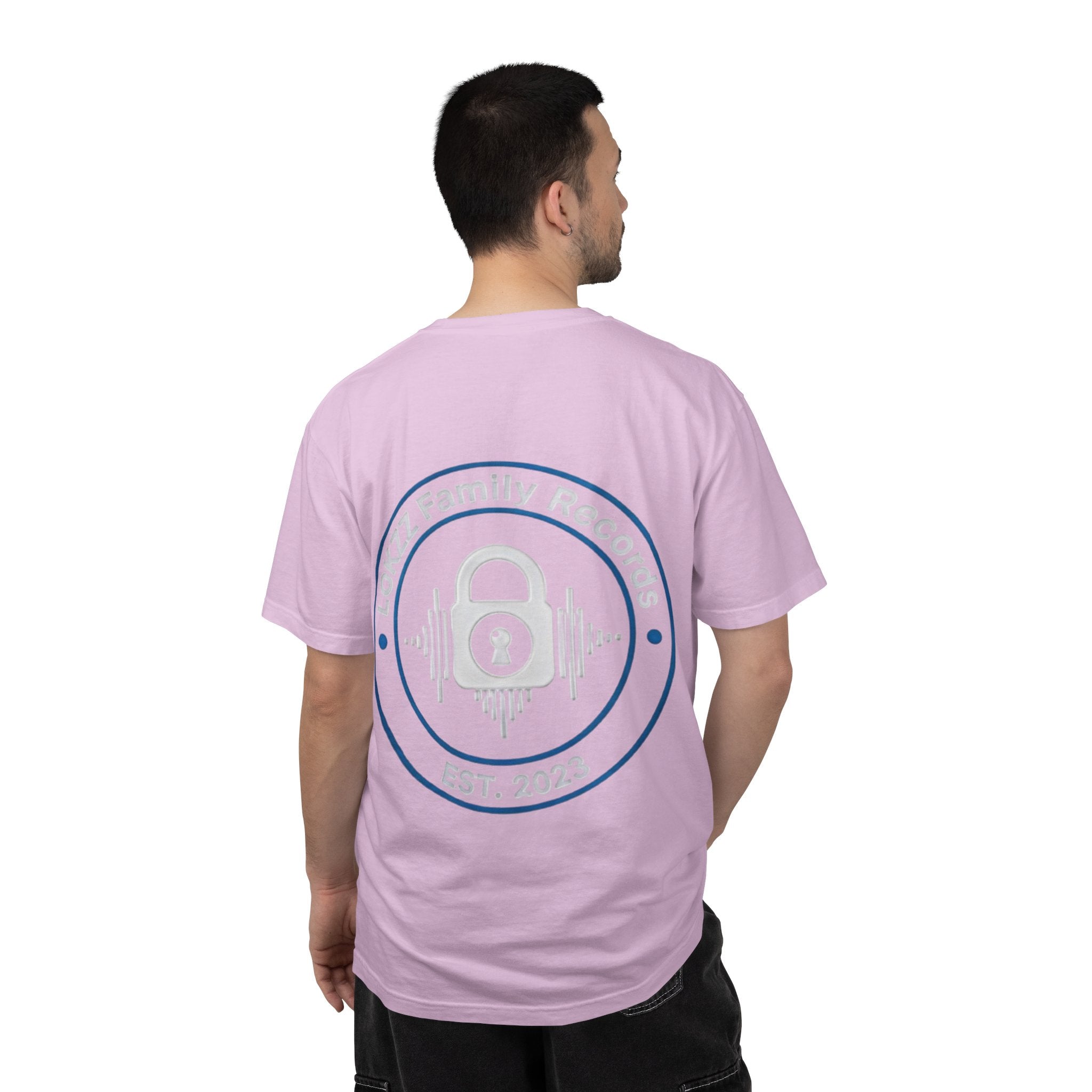 Record Label T-Shirt — "LOKKZ Family Records" Vintage Garment-Dyed Tee