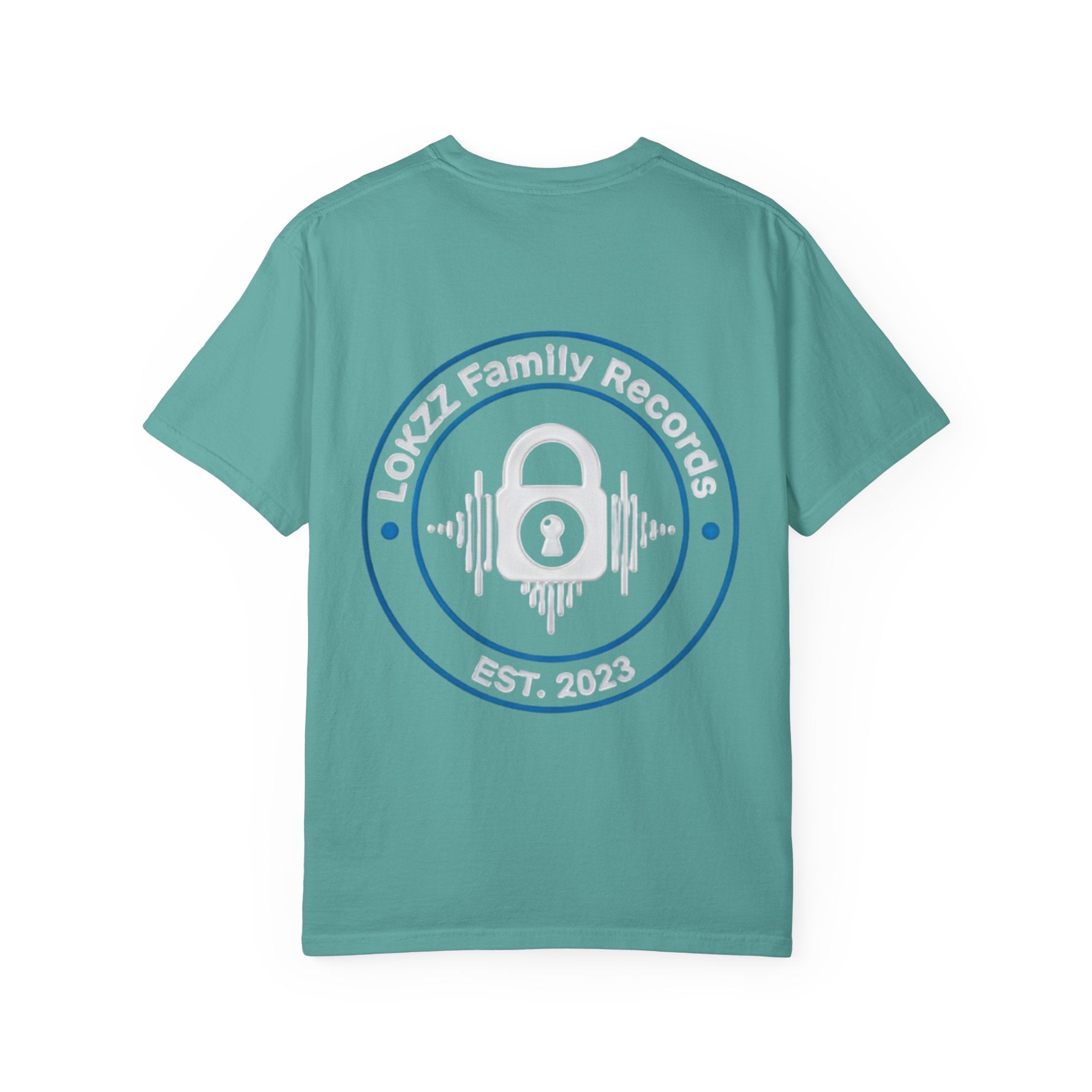 Record Label T-Shirt — "LOKKZ Family Records" Vintage Garment-Dyed Tee