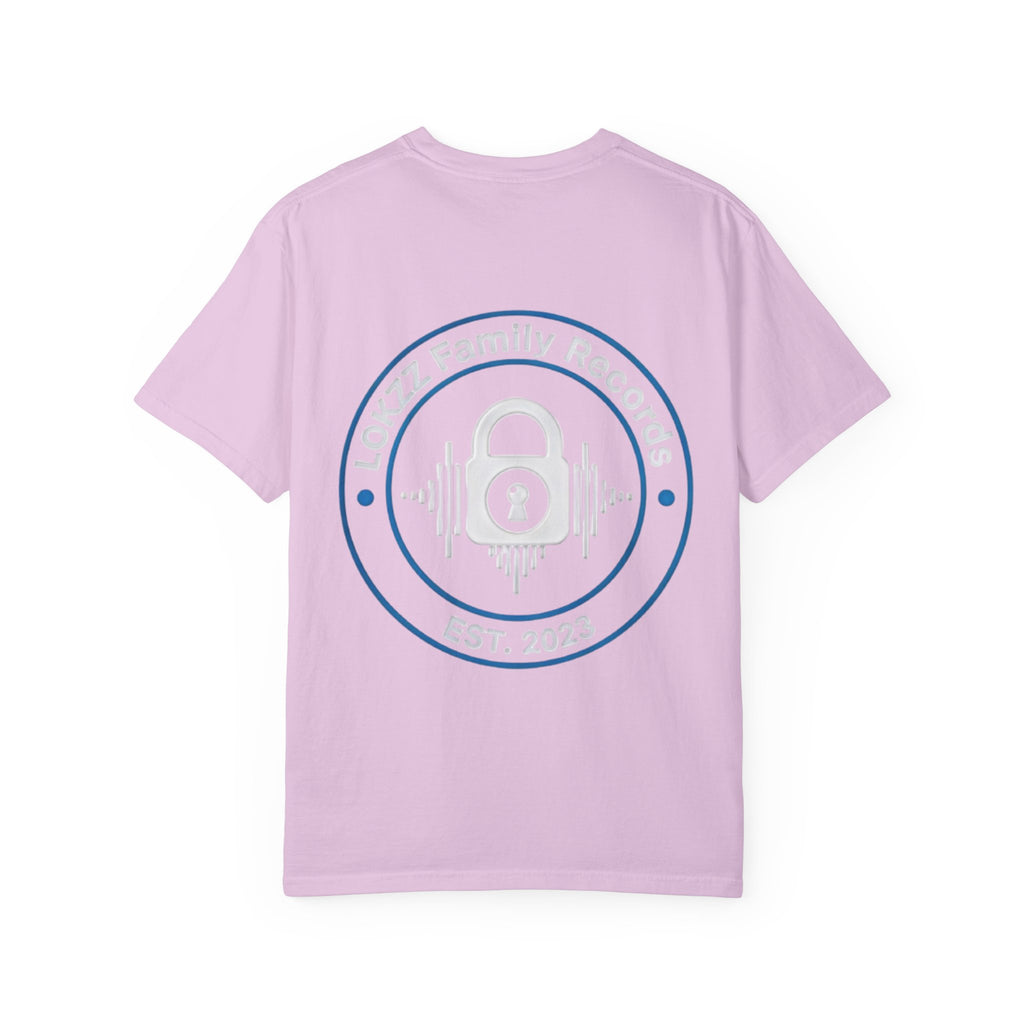 Record Label T-Shirt — "LOKKZ Family Records" Vintage Garment-Dyed Tee