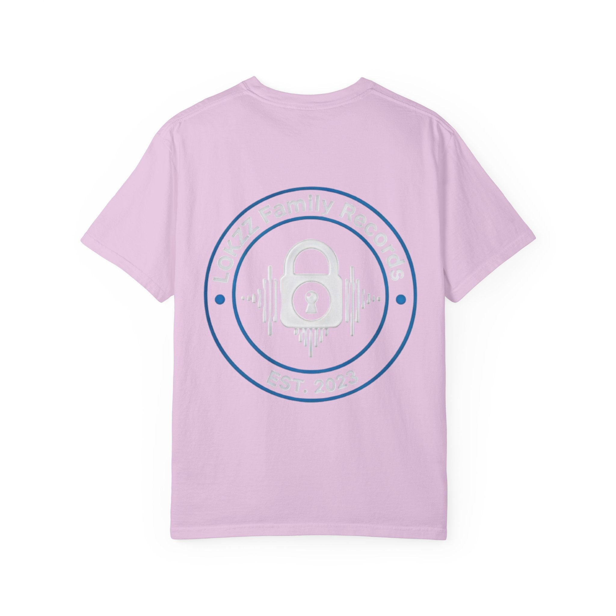 Record Label T-Shirt — "LOKKZ Family Records" Vintage Garment-Dyed Tee
