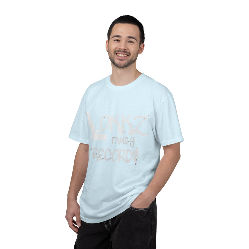 Record Label T-Shirt — "LOKKZ Family Records" Vintage Garment-Dyed Tee