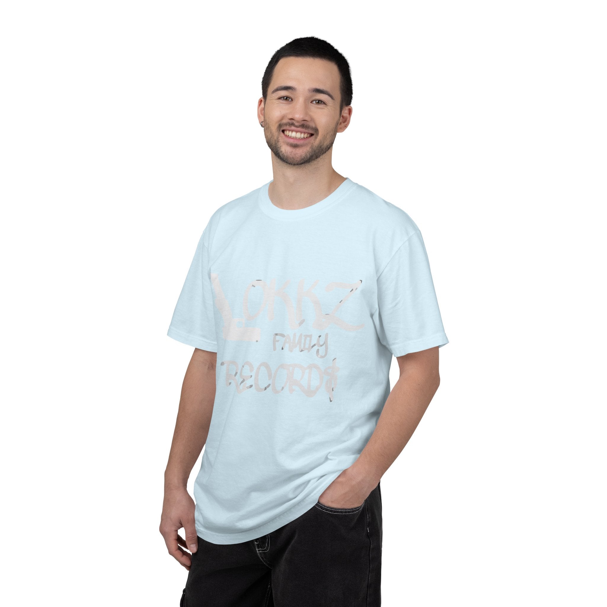 Record Label T-Shirt — "LOKKZ Family Records" Vintage Garment-Dyed Tee