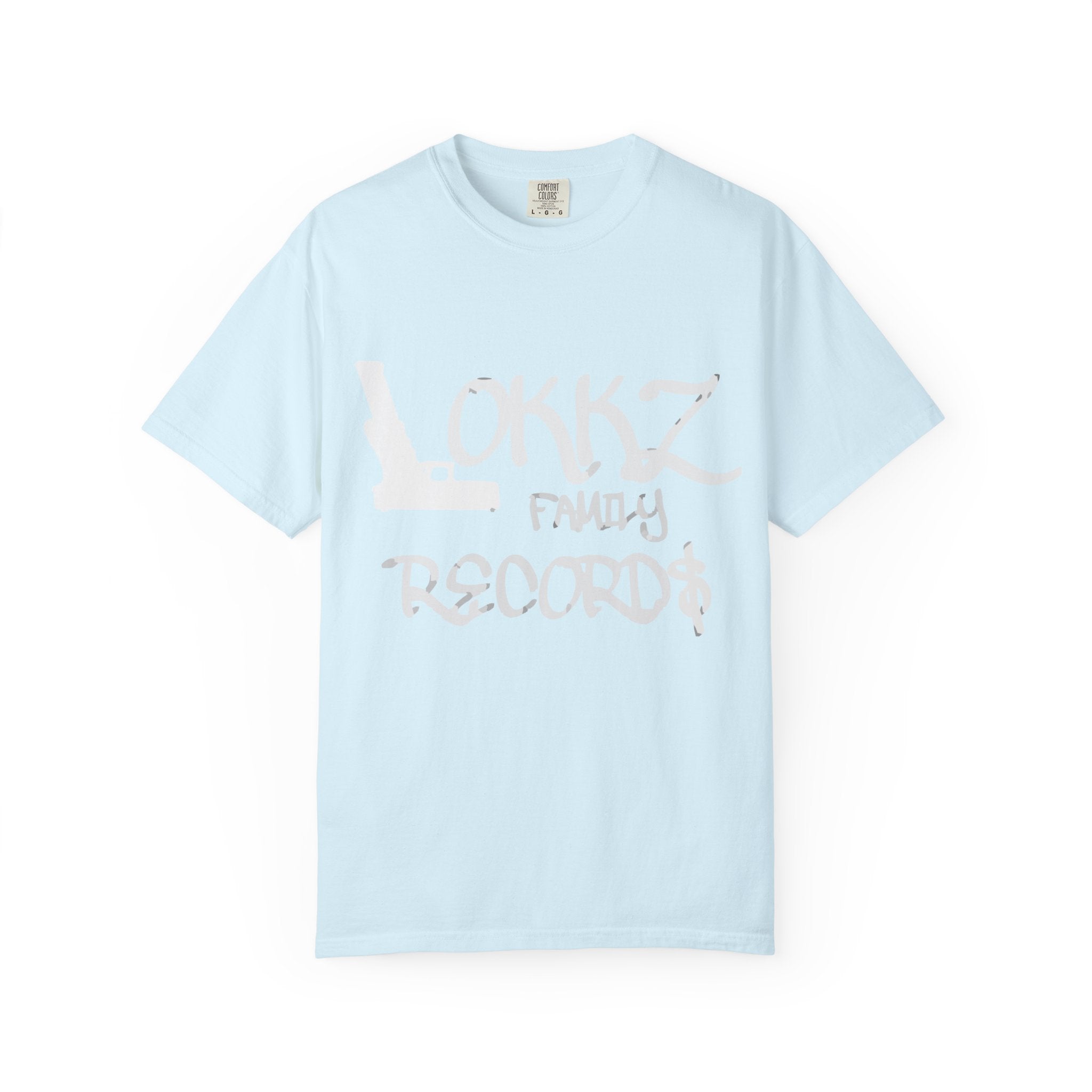 Record Label T-Shirt — "LOKKZ Family Records" Vintage Garment-Dyed Tee