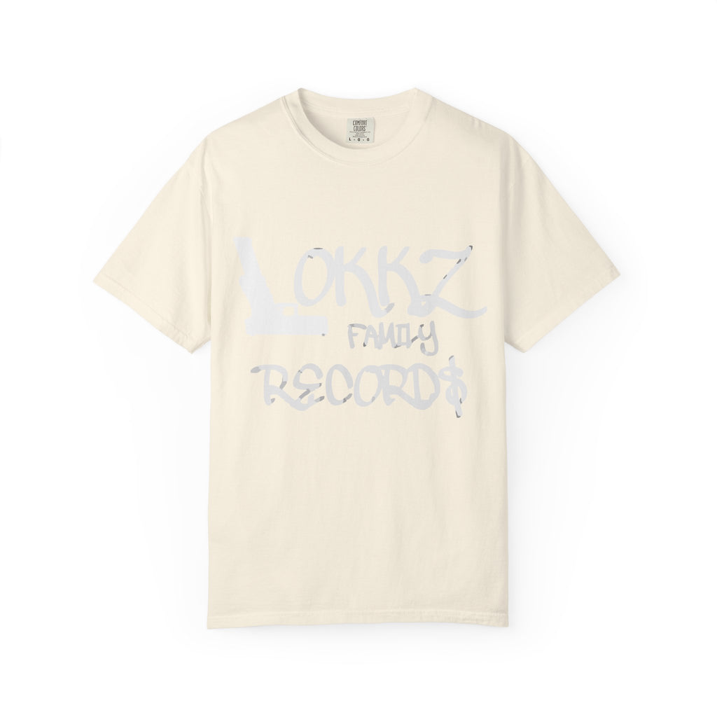Record Label T-Shirt — "LOKKZ Family Records" Vintage Garment-Dyed Tee
