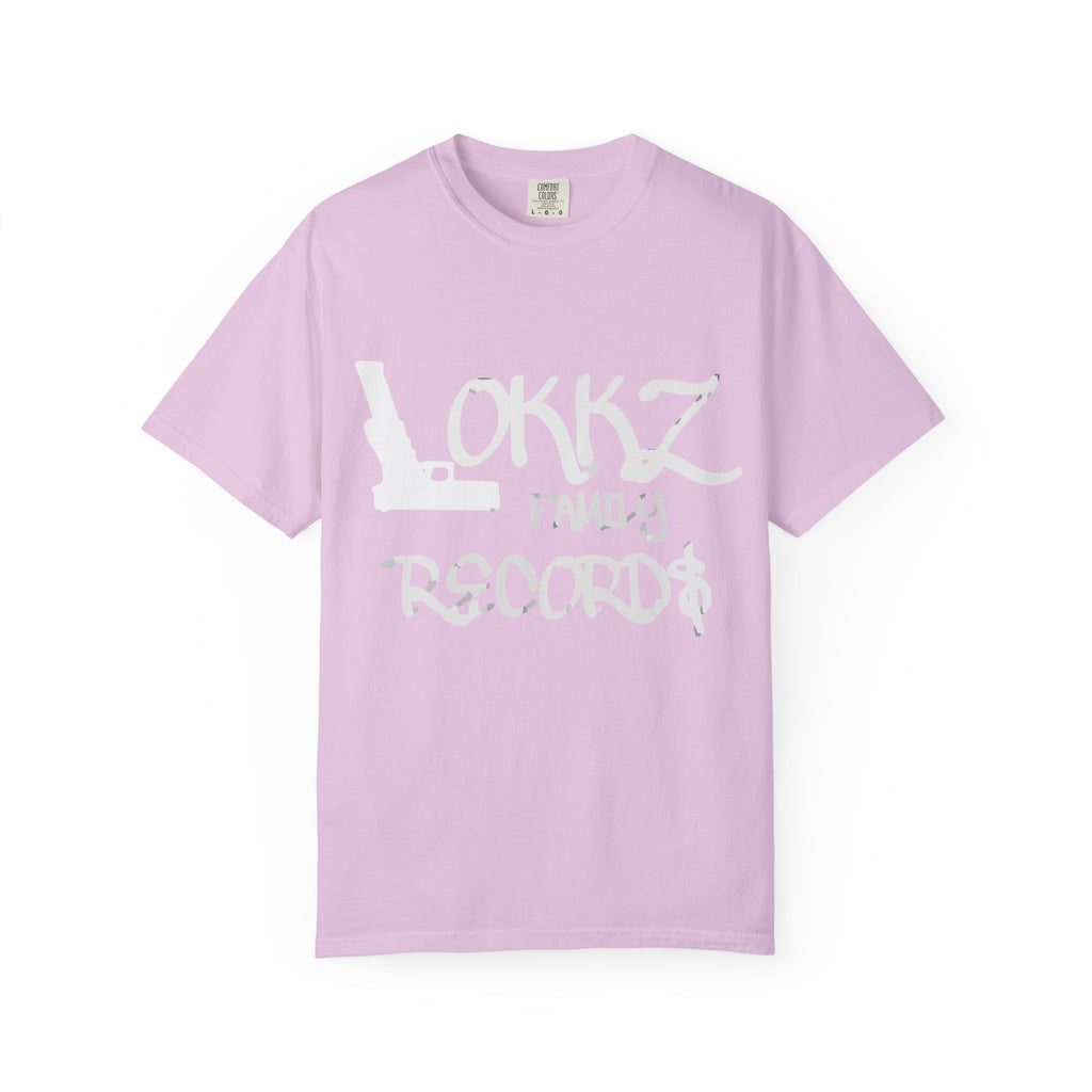 Record Label T-Shirt — "LOKKZ Family Records" Vintage Garment-Dyed Tee