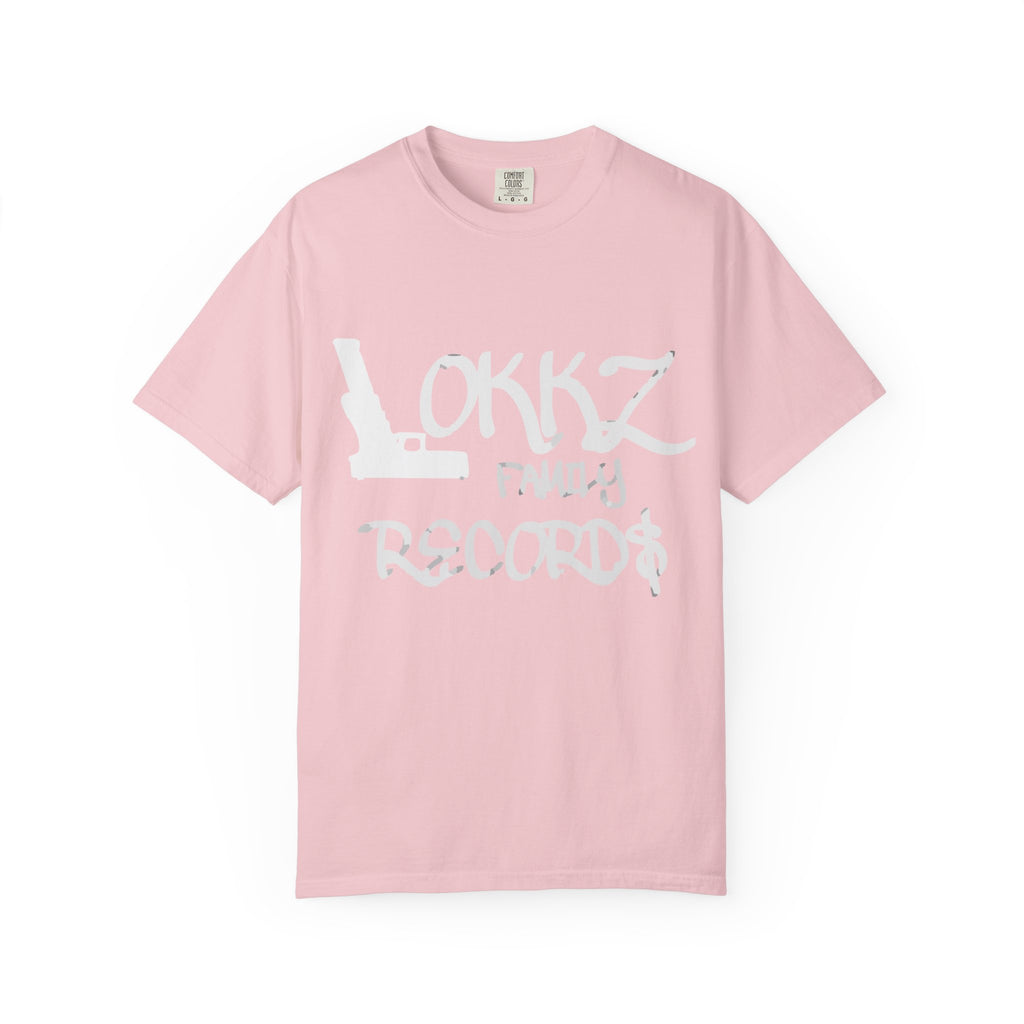Record Label T-Shirt — "LOKKZ Family Records" Vintage Garment-Dyed Tee