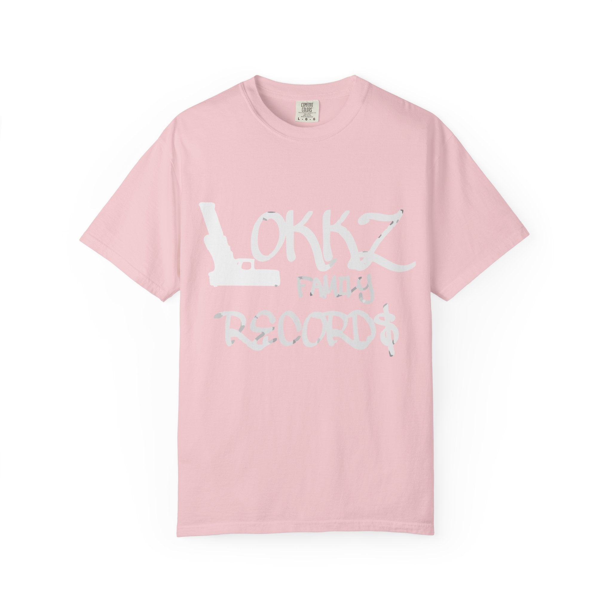 Record Label T-Shirt — "LOKKZ Family Records" Vintage Garment-Dyed Tee