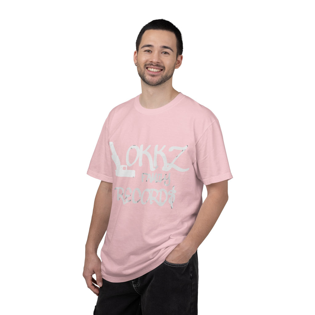 Record Label T-Shirt — "LOKKZ Family Records" Vintage Garment-Dyed Tee