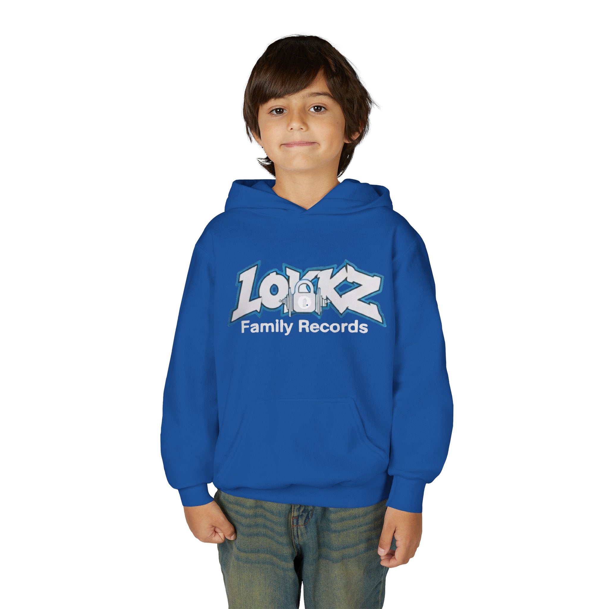 lokkz family  records Youth Hoodie — Lozz Family Records Logo Pullover
