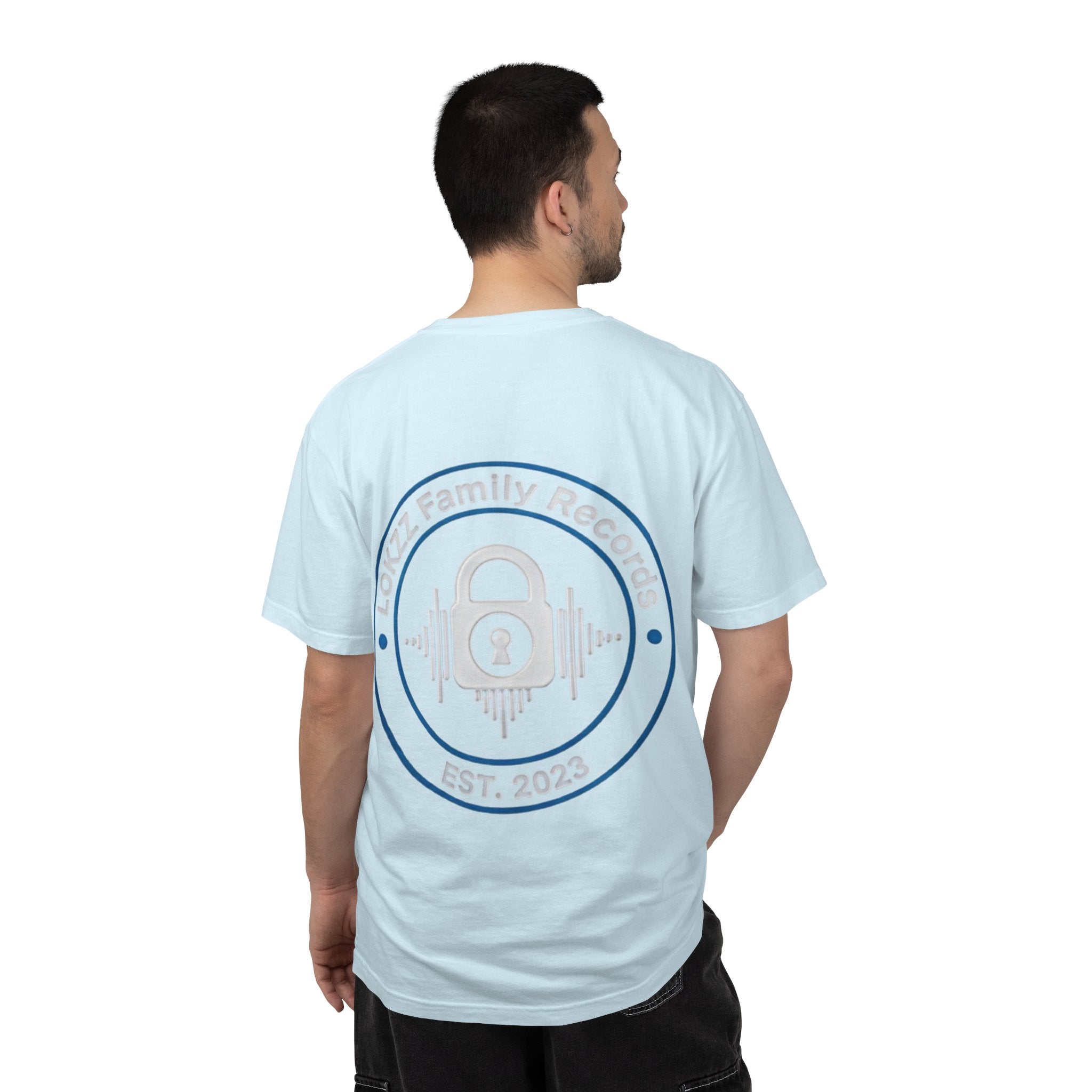 Record Label T-Shirt — "LOKKZ Family Records" Vintage Garment-Dyed Tee