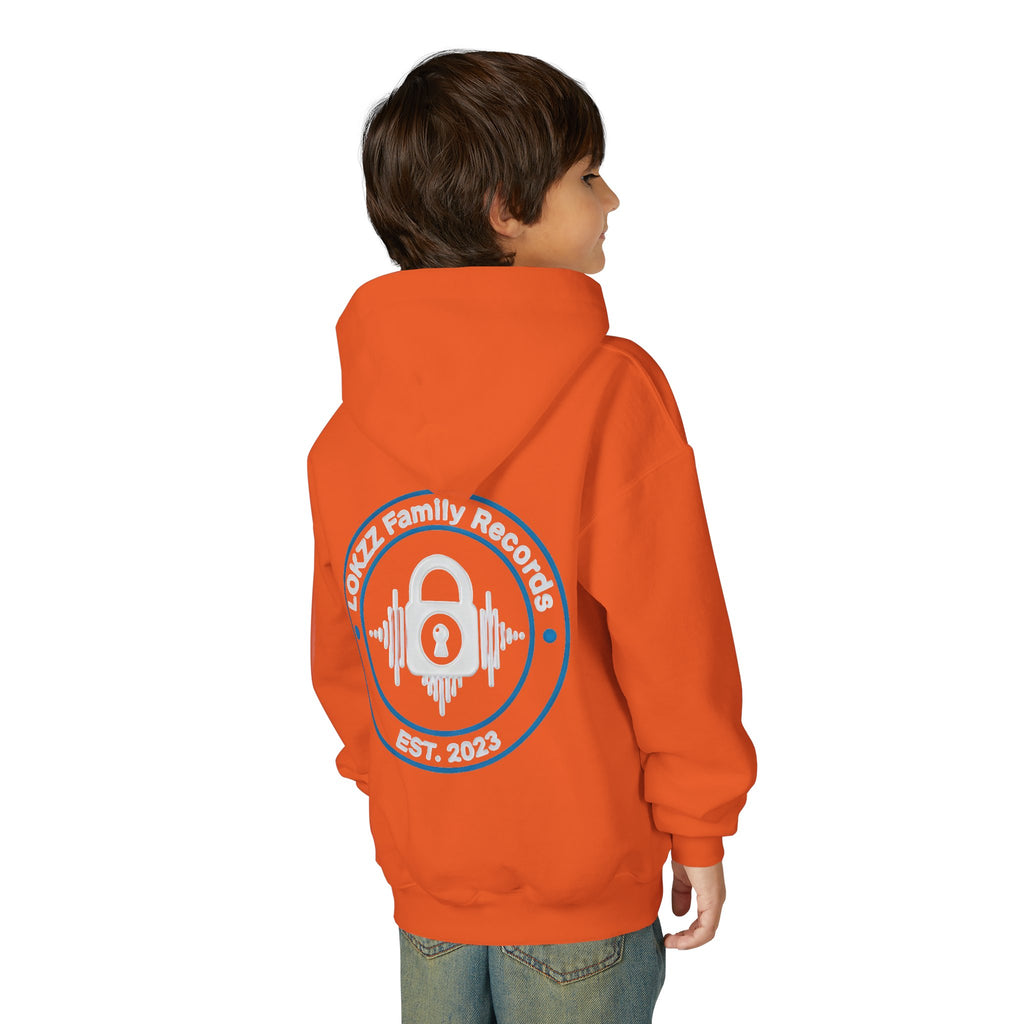 lokkz family  records Youth Hoodie — Lozz Family Records Logo Pullover