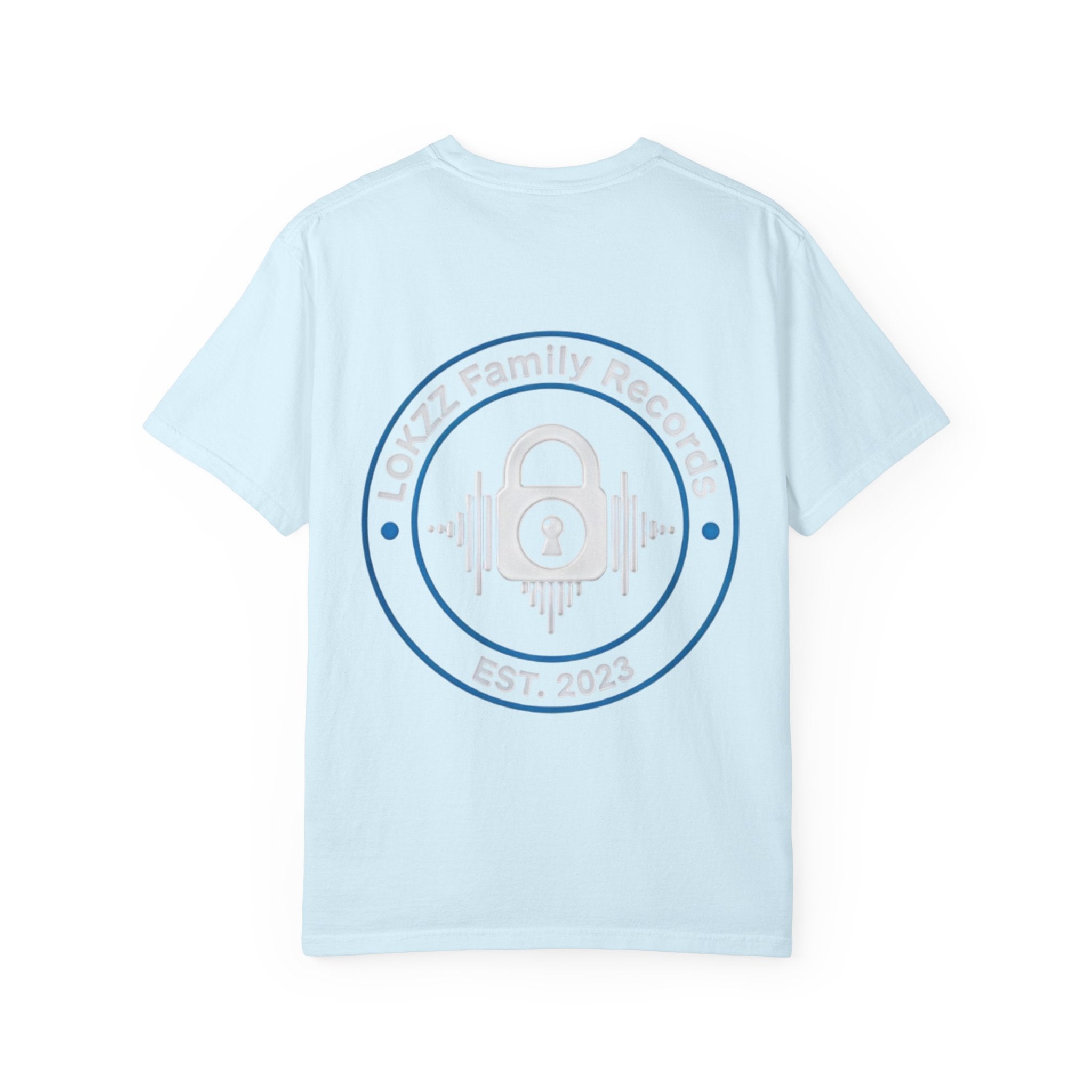 Record Label T-Shirt — "LOKKZ Family Records" Vintage Garment-Dyed Tee