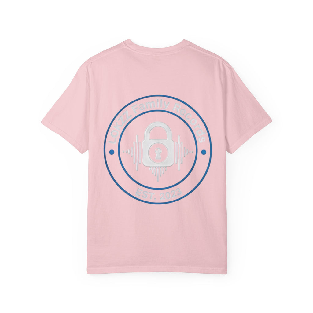 Record Label T-Shirt — "LOKKZ Family Records" Vintage Garment-Dyed Tee