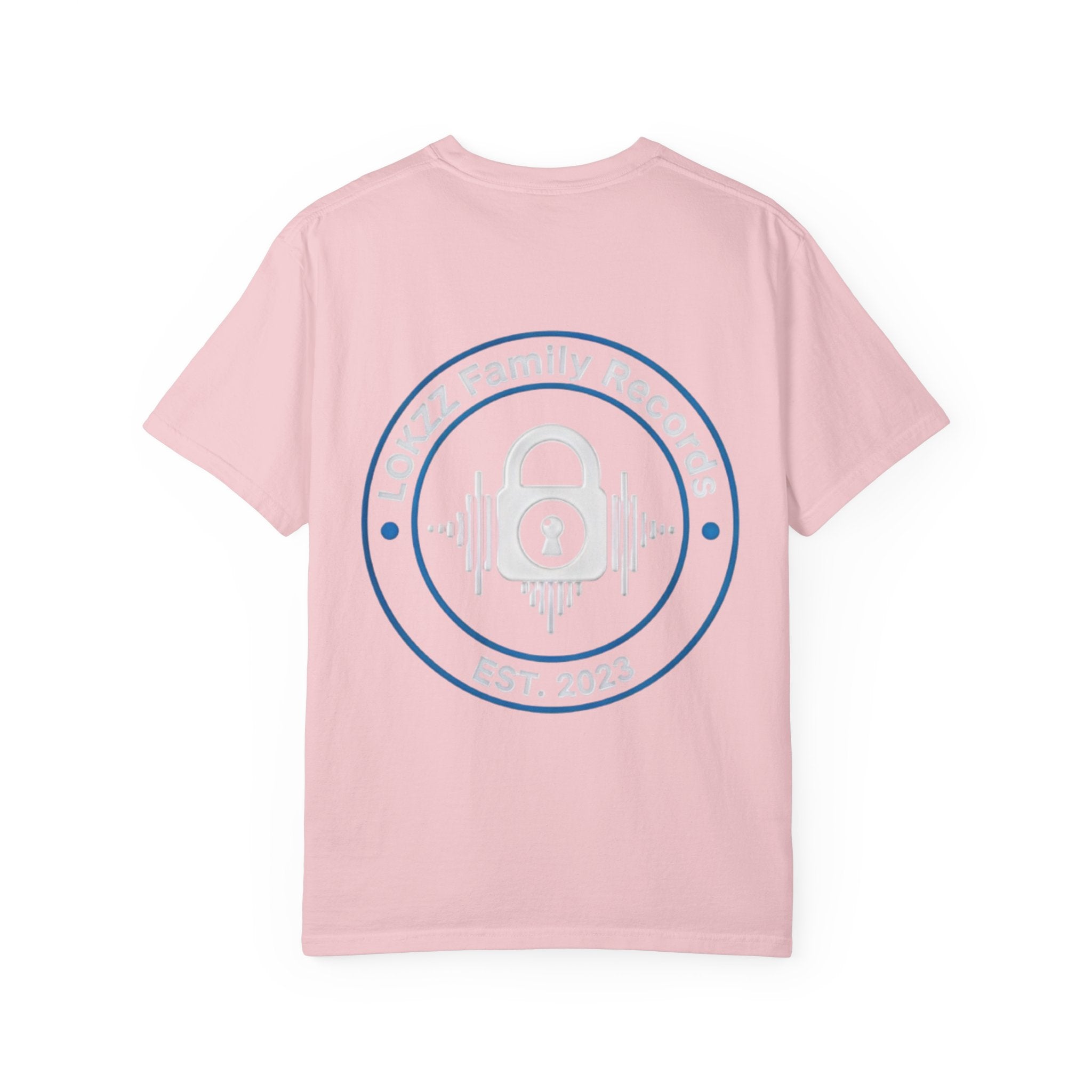 Record Label T-Shirt — "LOKKZ Family Records" Vintage Garment-Dyed Tee