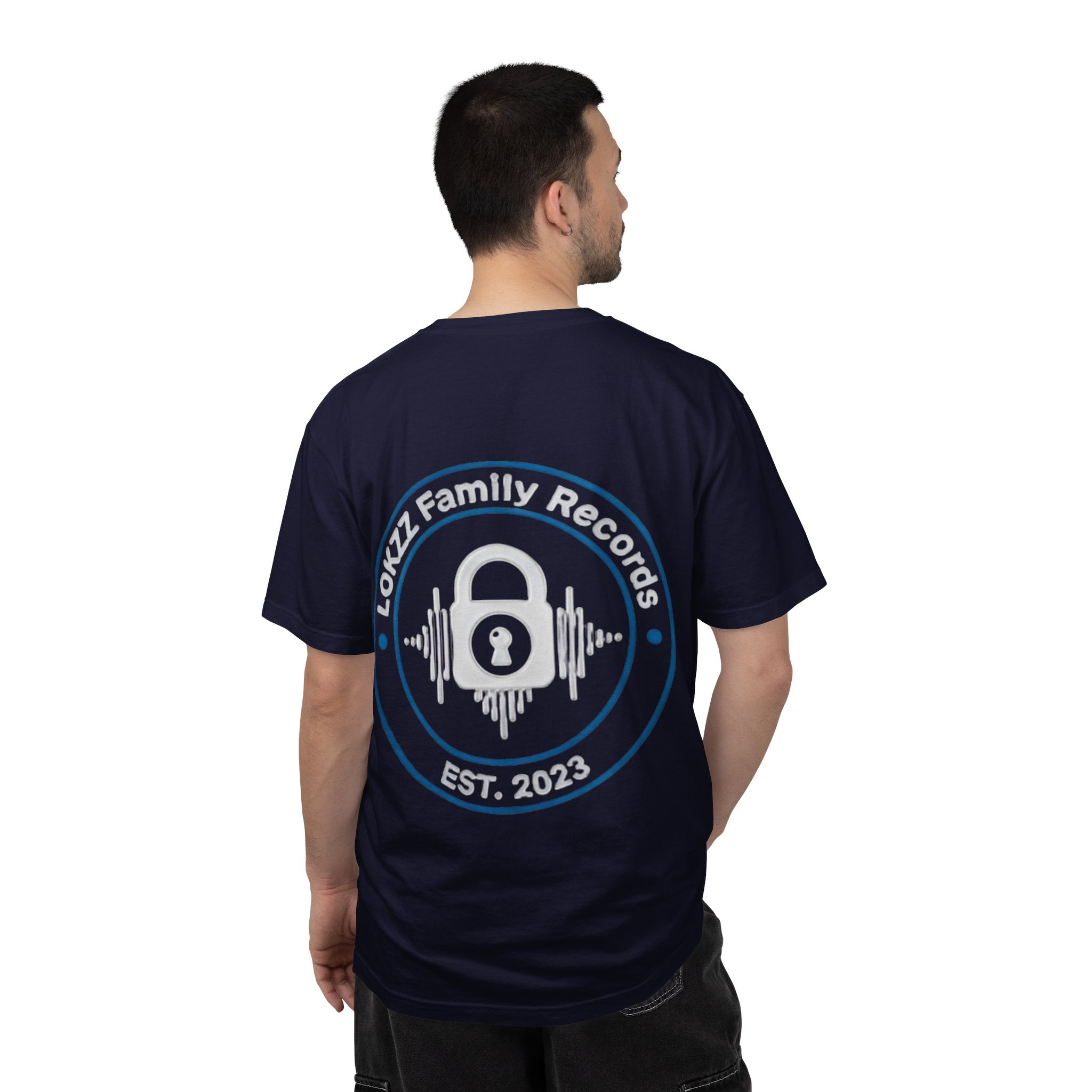 Record Label T-Shirt — "LOKKZ Family Records" Vintage Garment-Dyed Tee