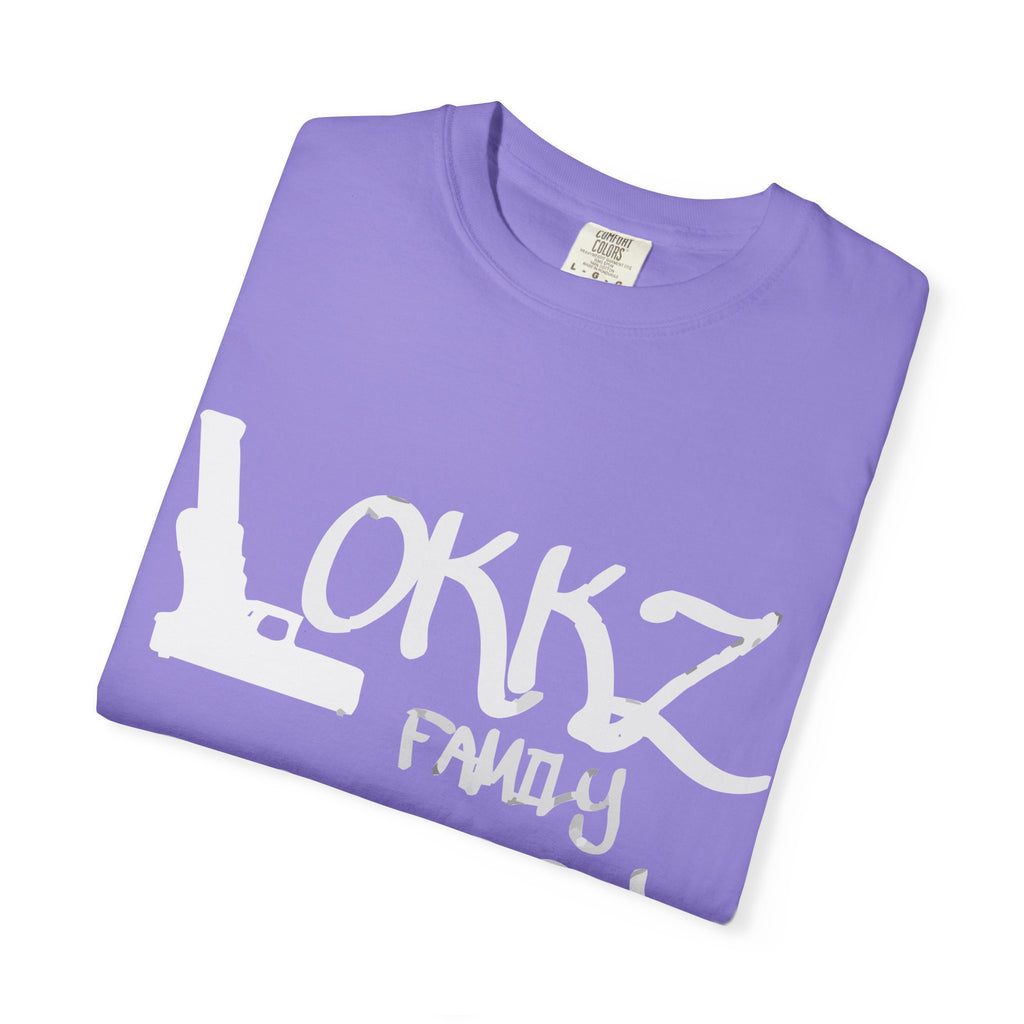 Record Label T-Shirt — "LOKKZ Family Records" Vintage Garment-Dyed Tee