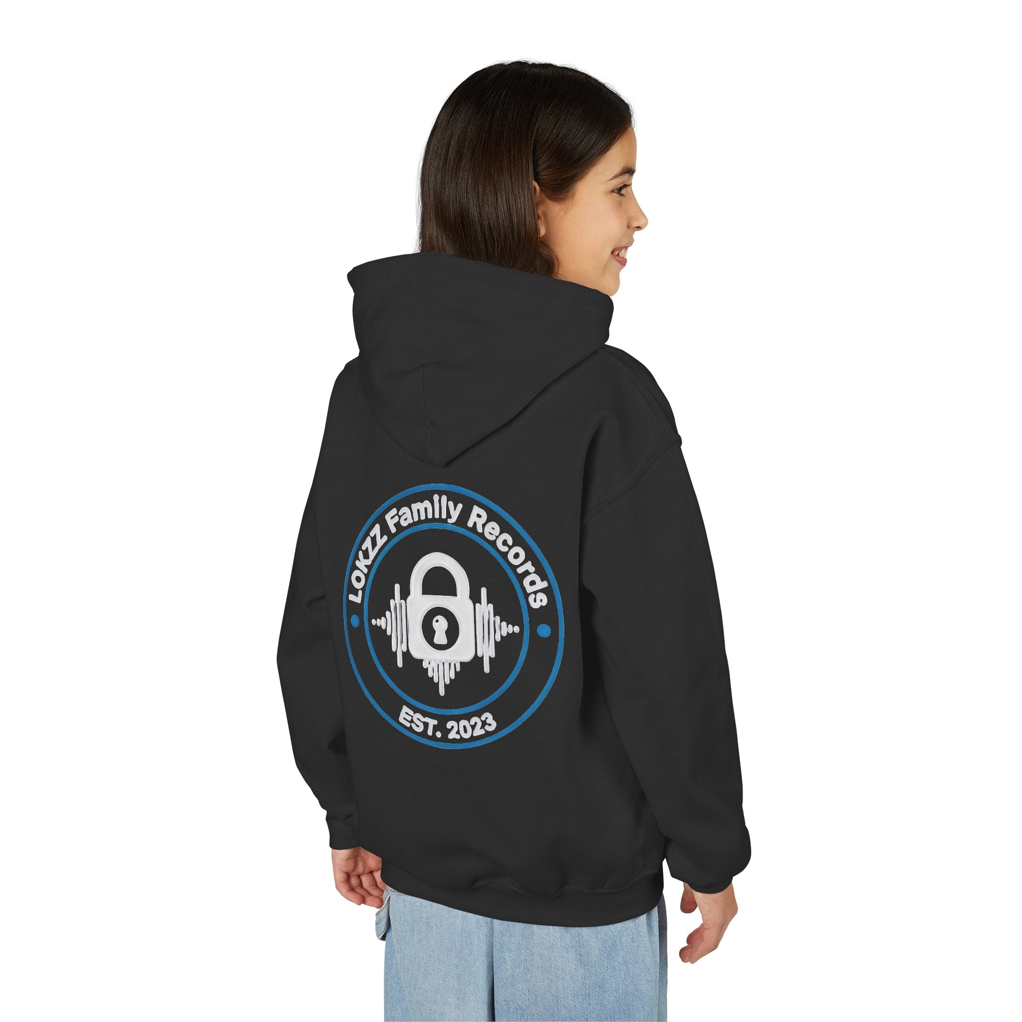 lokkz family  records Youth Hoodie — Lozz Family Records Logo Pullover