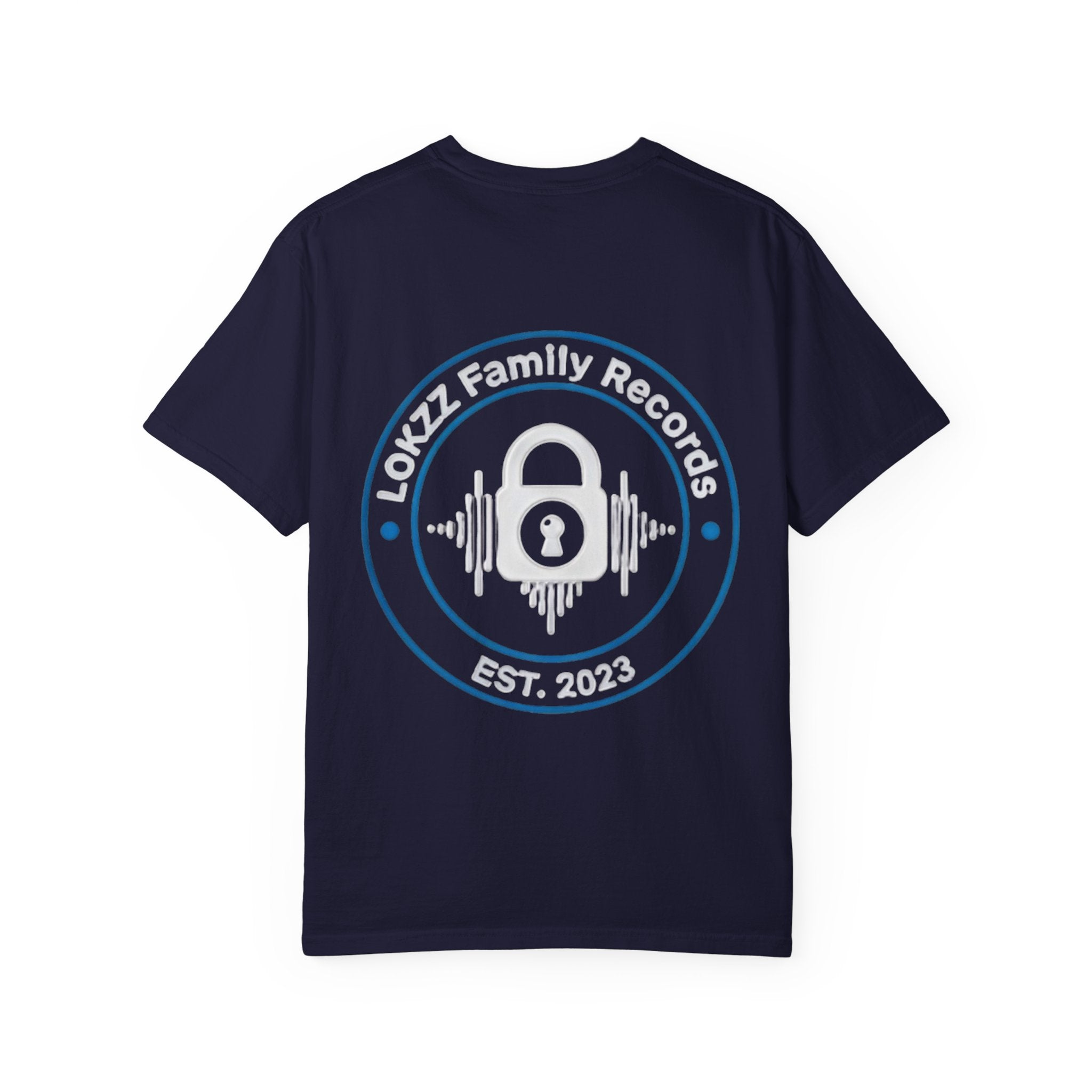 Record Label T-Shirt — "LOKKZ Family Records" Vintage Garment-Dyed Tee